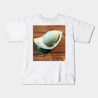 Cracked Green Chicken Egg Art Kids T-Shirt